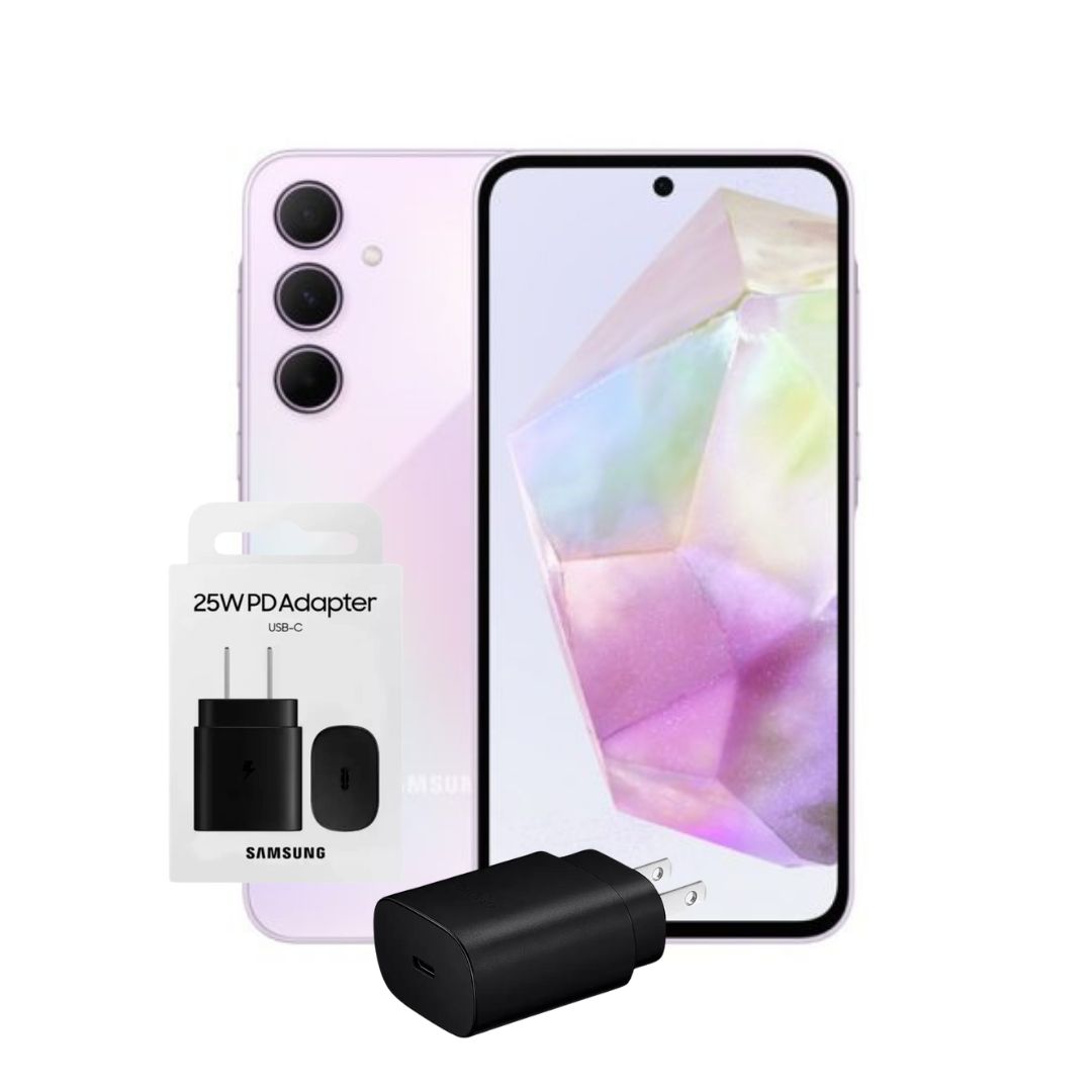 Samsung A55 256GB | 8GB Ram Lila + Adaptador Samsung