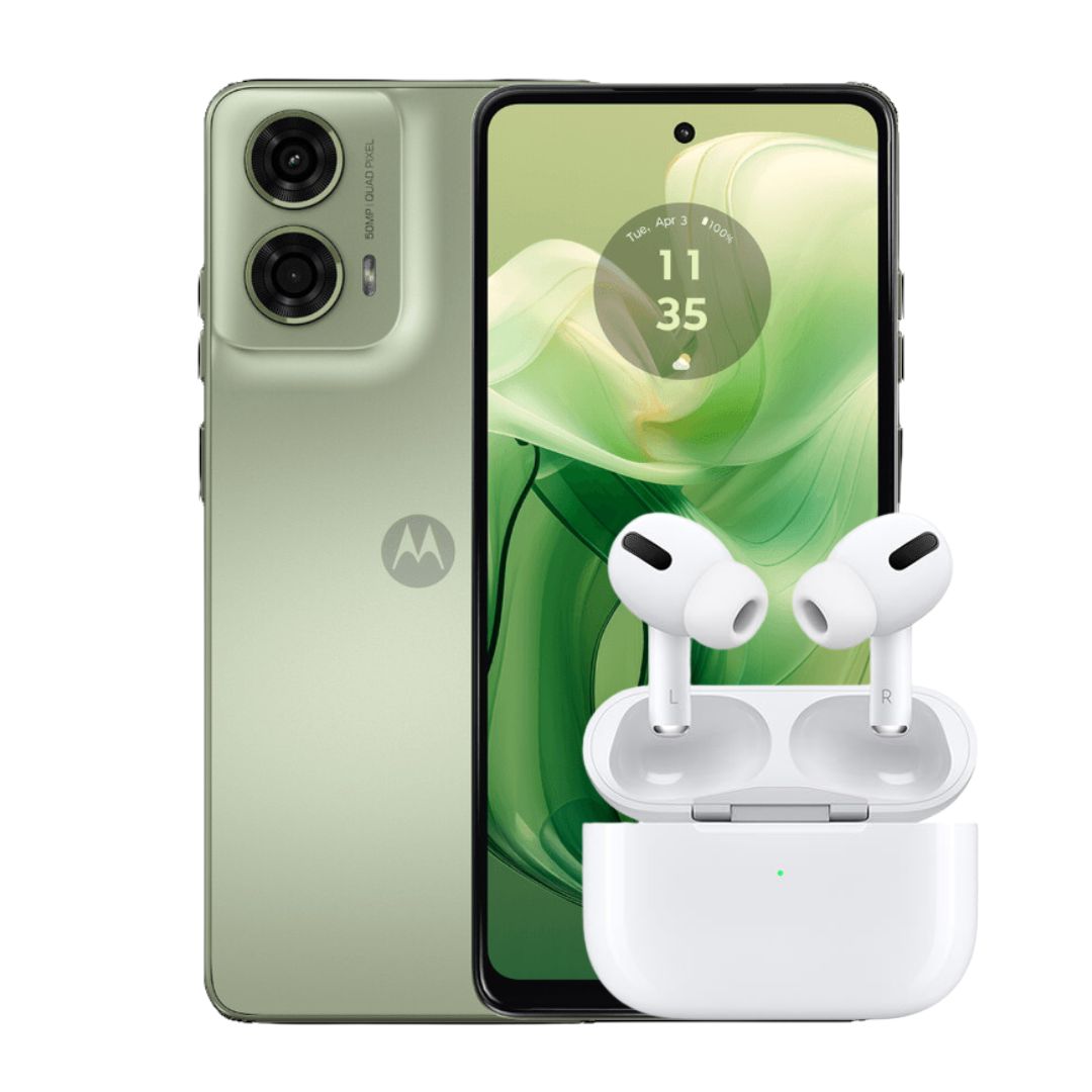 Moto G24 256GB | 4GB Ram Verde + Airpods 1.1