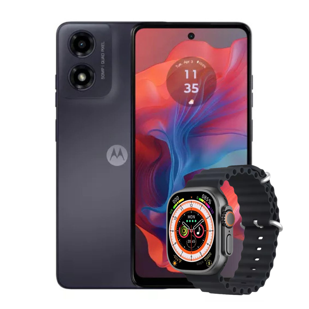 Motorola Moto G04s 128 GB | 4 GB Ram Negro + Reloj Smart Watch