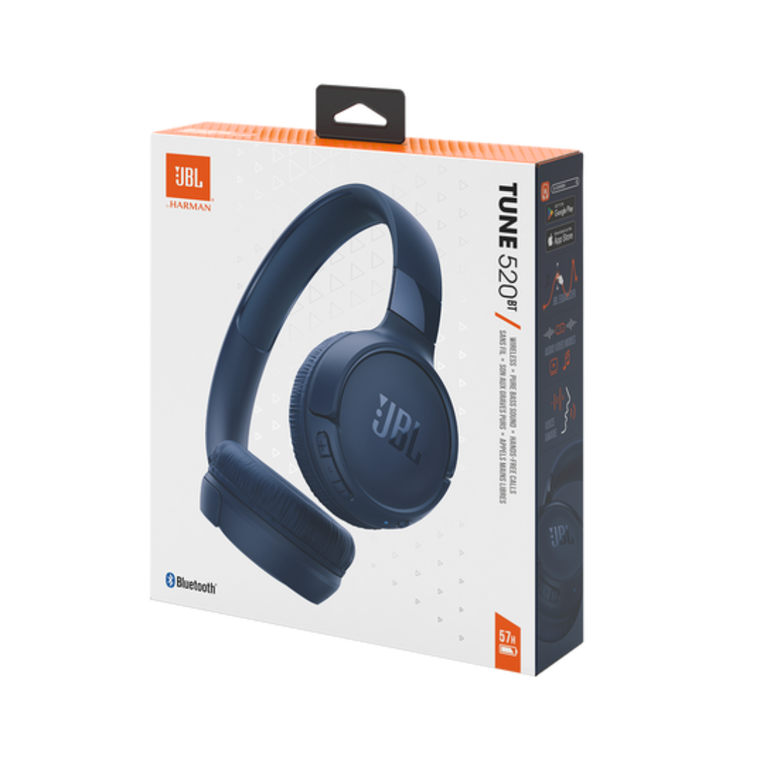 Audífonos Diadema Bluetooth JBL Tune 520BT Azul