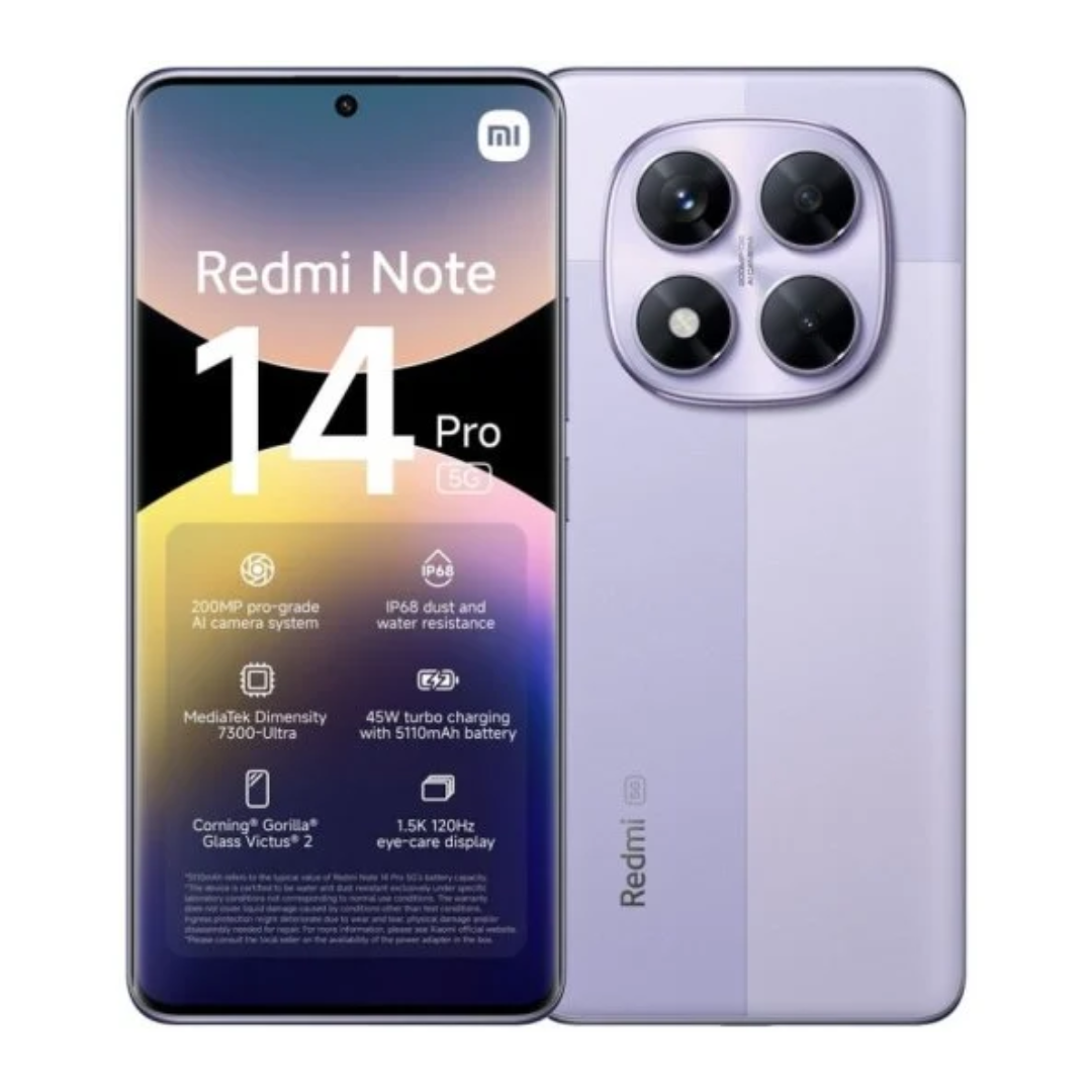 Xiaomi Redmi Note 14 Pro 5G 256 GB | 8 GB Violeta Lavanda