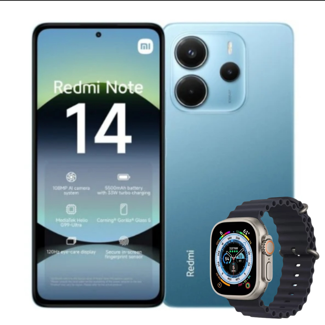 Xiaomi Redmi Note 14 128GB | 6GB RAM + Reloj Smart Watch