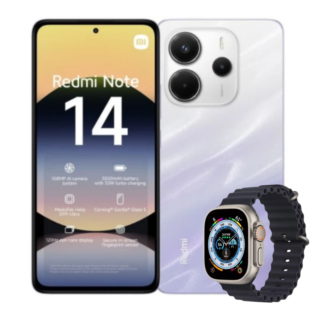 Xiaomi Redmi Note 14 128GB | 6GB RAM + Reloj Smart Watch