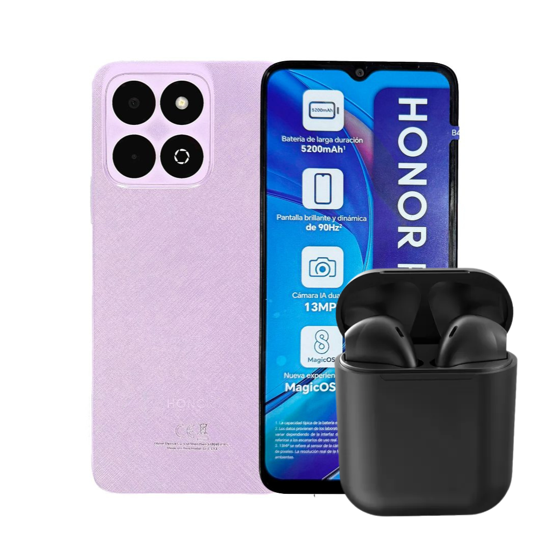 Honor Play 9A 256GB | 4GB Ram Morado + Audífonos Inalambricos Inpods