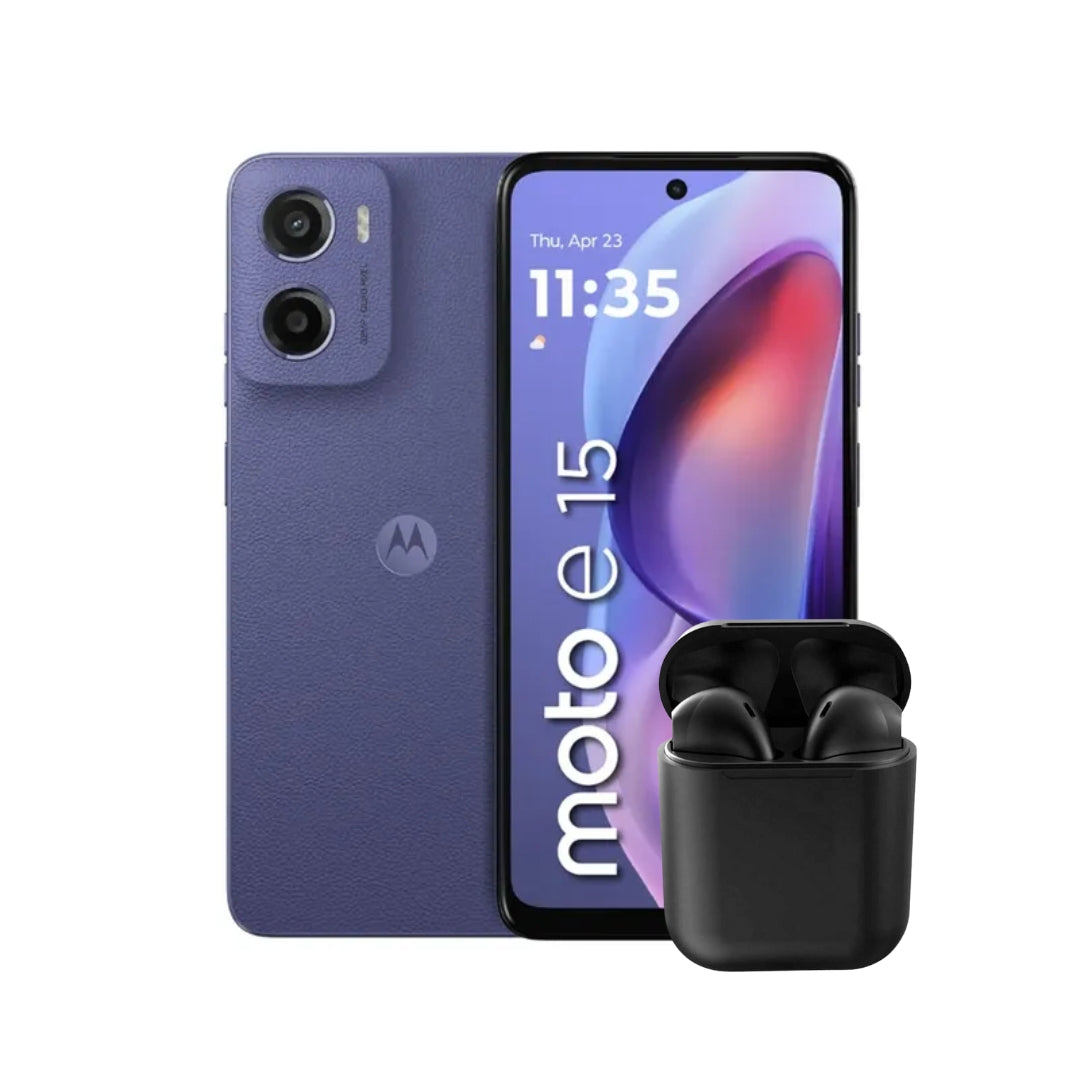 MOTO E15 64GB | 2GB RAM + AUDÍFONOS INALÁMBRICOS INPODS