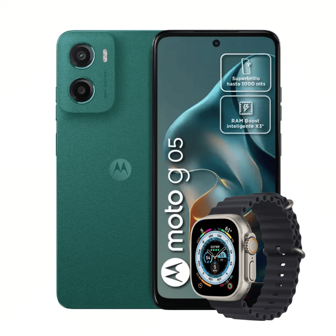 MOTO G05 256GB 4GB RAM + RELOJ SMART WATCH