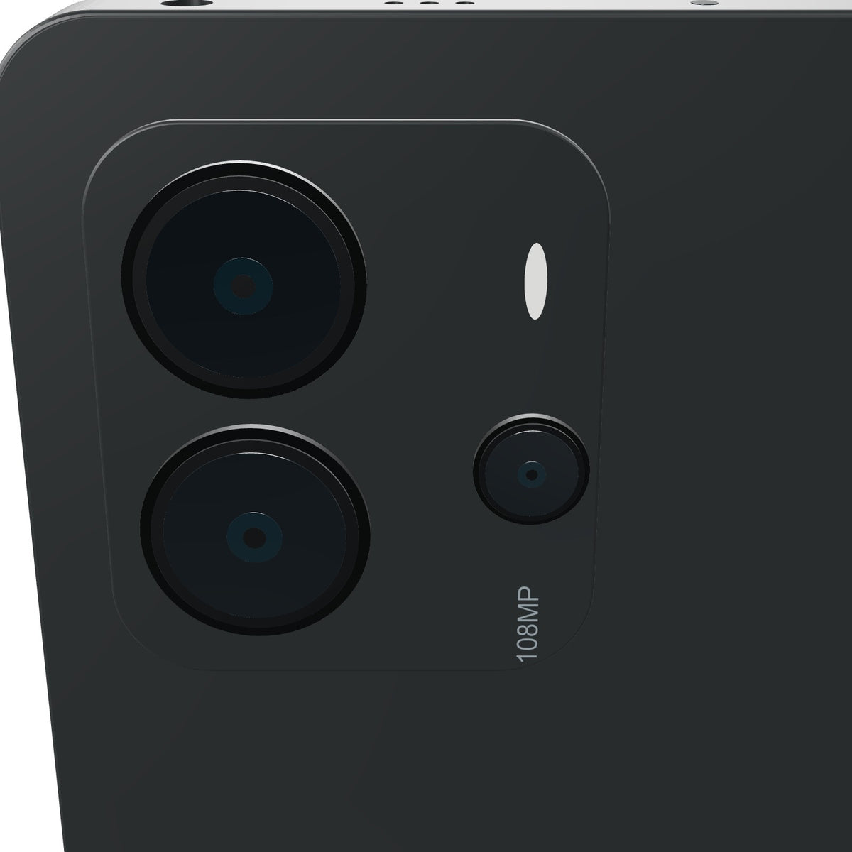 Xiaomi Redmi Note 14 128GB negro, primer plano de la isla de cámaras