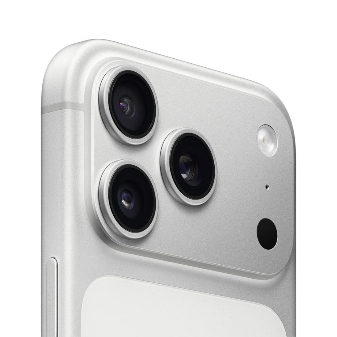 iPhone 17 Pro 256GB Plata, primer plano del módulo de cámaras en la esquina superior
