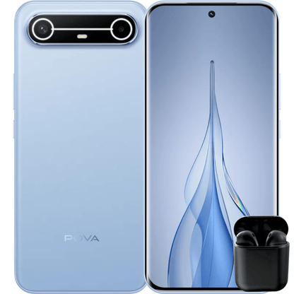 TECNO POVA SLIM 5G 256 GB | 8 GB RAM + 8 EXTENDIBLES |  + AUDÍFONOS INALÁMBRICOS INPODS