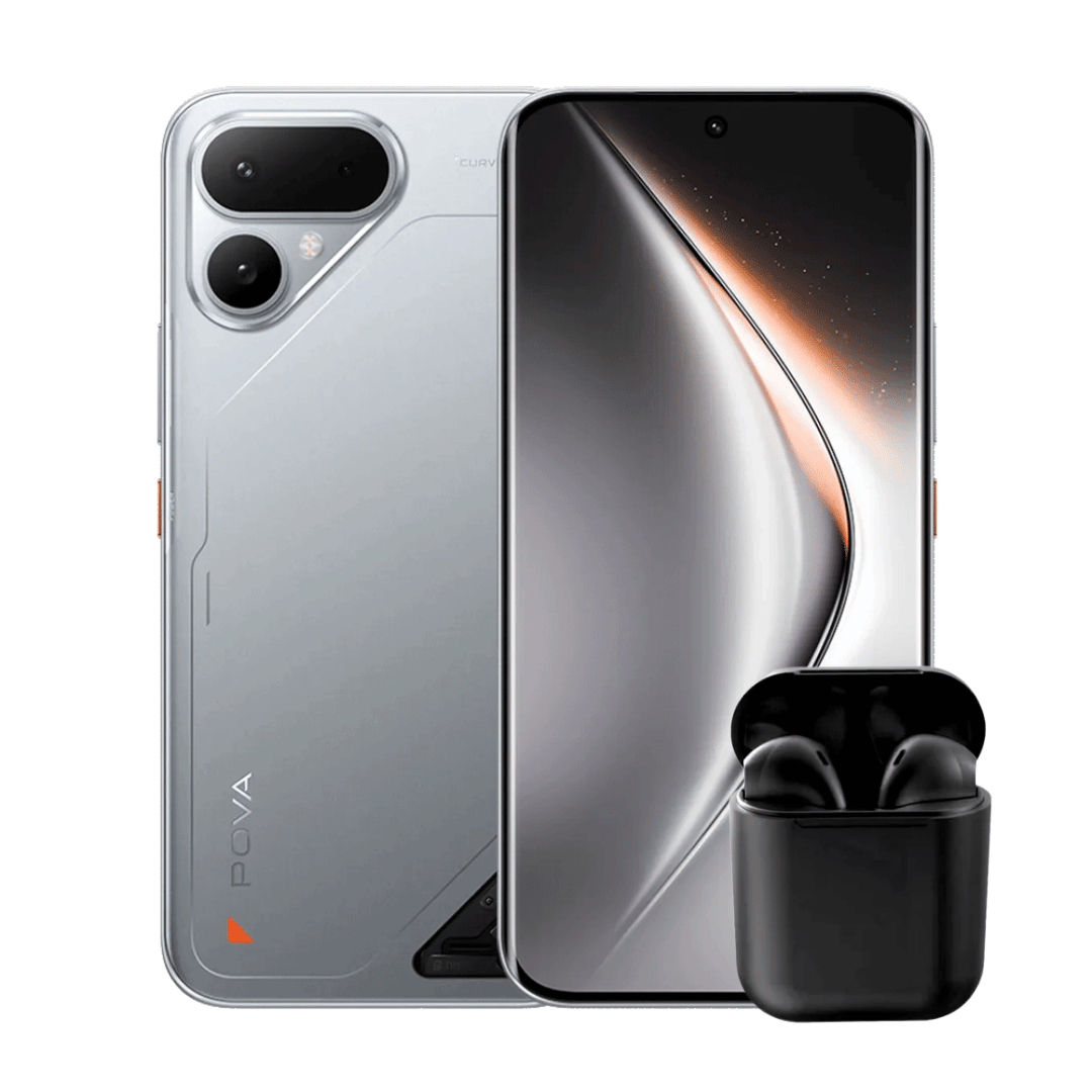 TECNO POVA CURVE 2 5G 256GB 8GB RAM + AUDÍFONOS INALÁMBRICOS INPODS