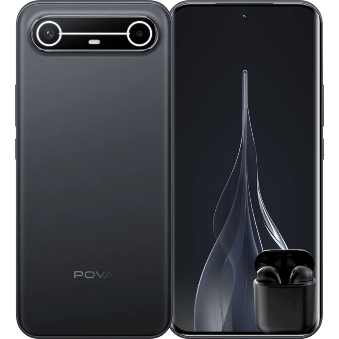 TECNO POVA SLIM 5G 256 GB | 8 GB RAM + 8 EXTENDIBLES |  + AUDÍFONOS INALÁMBRICOS INPODS