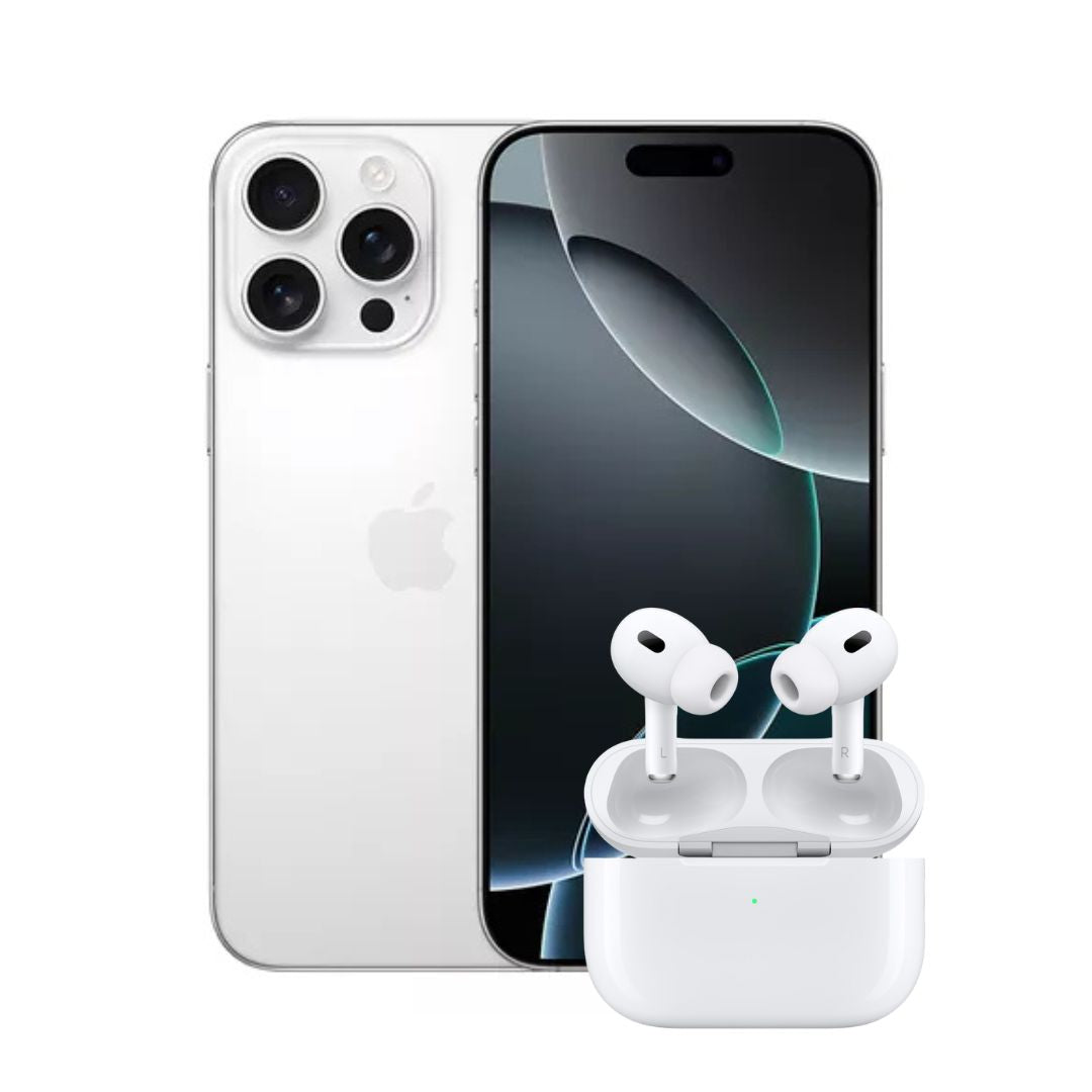 iPhone 16 Pro 128GB Titanio Blanco + Airpods Pro 2rd Generación 1.1