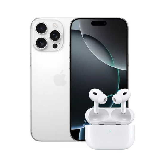 iPhone 16 Pro 256GB + Airpods Pro 2rd Generación 1.1 Titanio Blanco