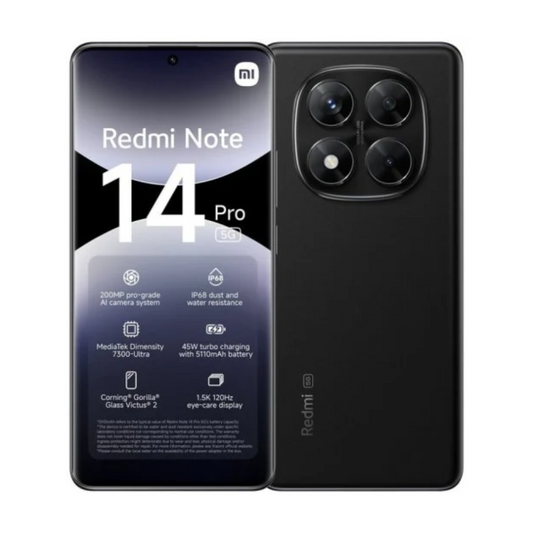 Xiaomi Redmi Note 14 Pro 5G 256 GB | 8 GB Negro
