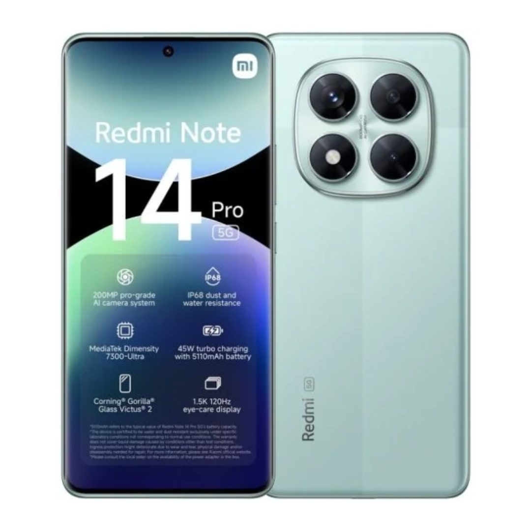 Xiaomi Redmi Note 14 Pro 5G 256 GB | 8 GB Verde Coral