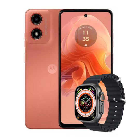 Motorola Moto G04s 128 GB | 4 GB Ram + Reloj Smart Watch Naranja