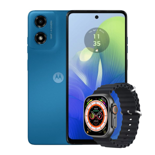Motorola Moto G04s 128 GB | 4 GB Ram Azul Hielo + Reloj Smart Watch