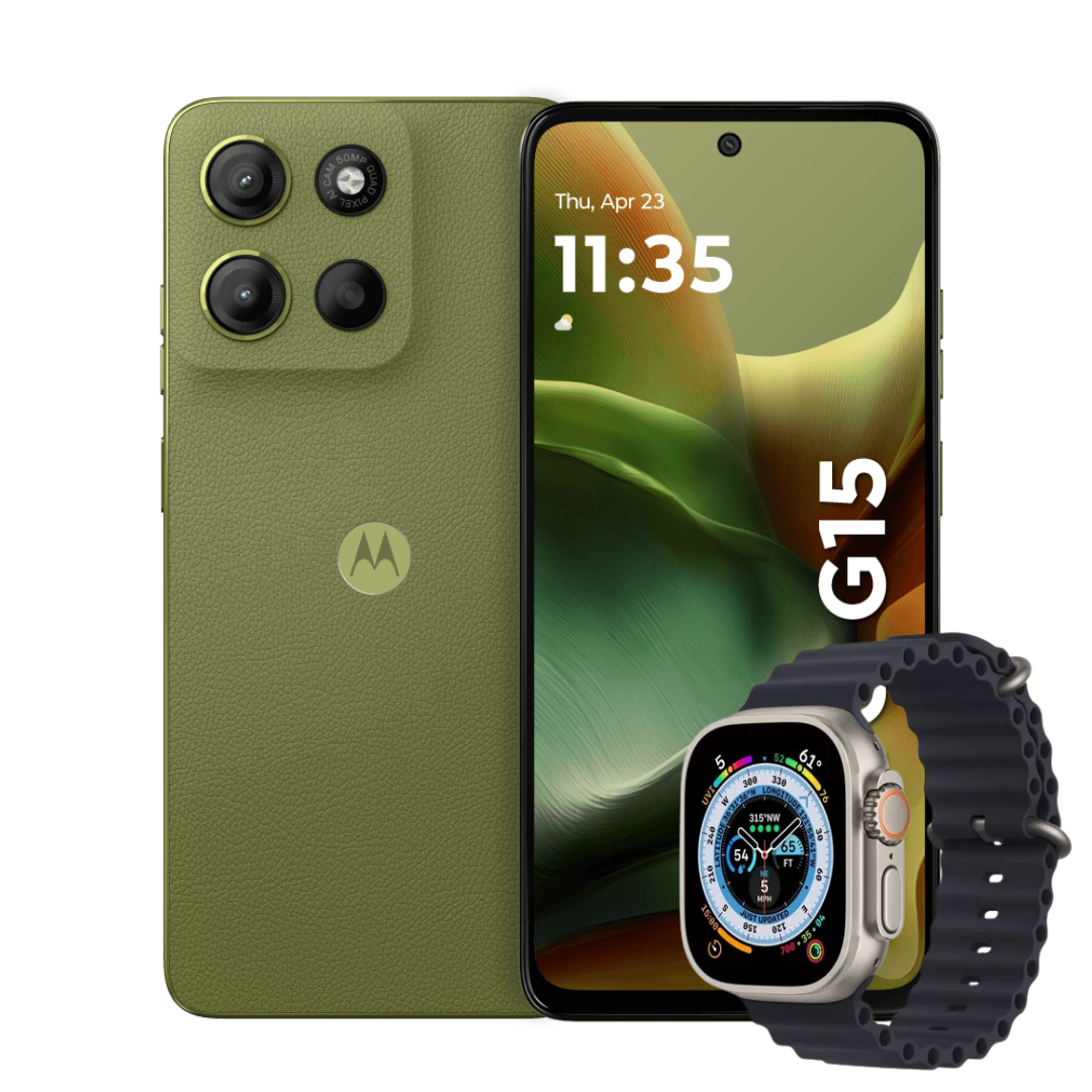 Motorola Moto G15 128GB | 4GB RAM + Reloj Smart Watch