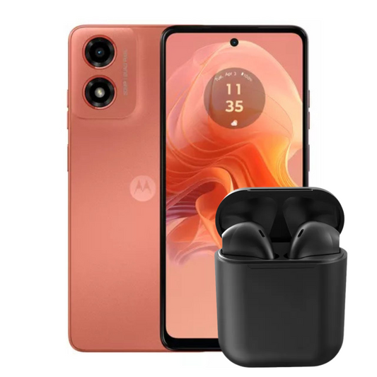 Motorola Moto G04s 128 GB | 4 GB Ram + Audífonos Inalámbricos Inpods Naranja