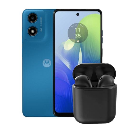 Motorola Moto G04s 128 GB | 4 GB Ram + Audífonos Inalámbricos Inpods Azul Hielo