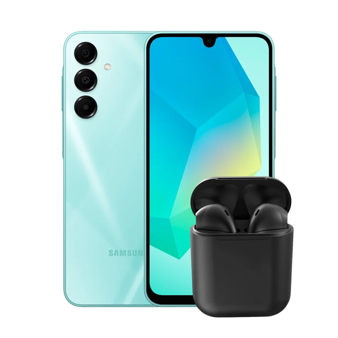Samsung A16 256GB | 8GB Ram + Audífonos Inalámbricos Inpods Verde Menta