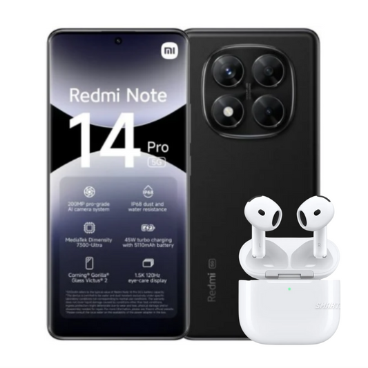 Xiaomi Redmi Note 14 Pro 5G 256 GB | 8 GB + AirPods 4ta Gen 1.1