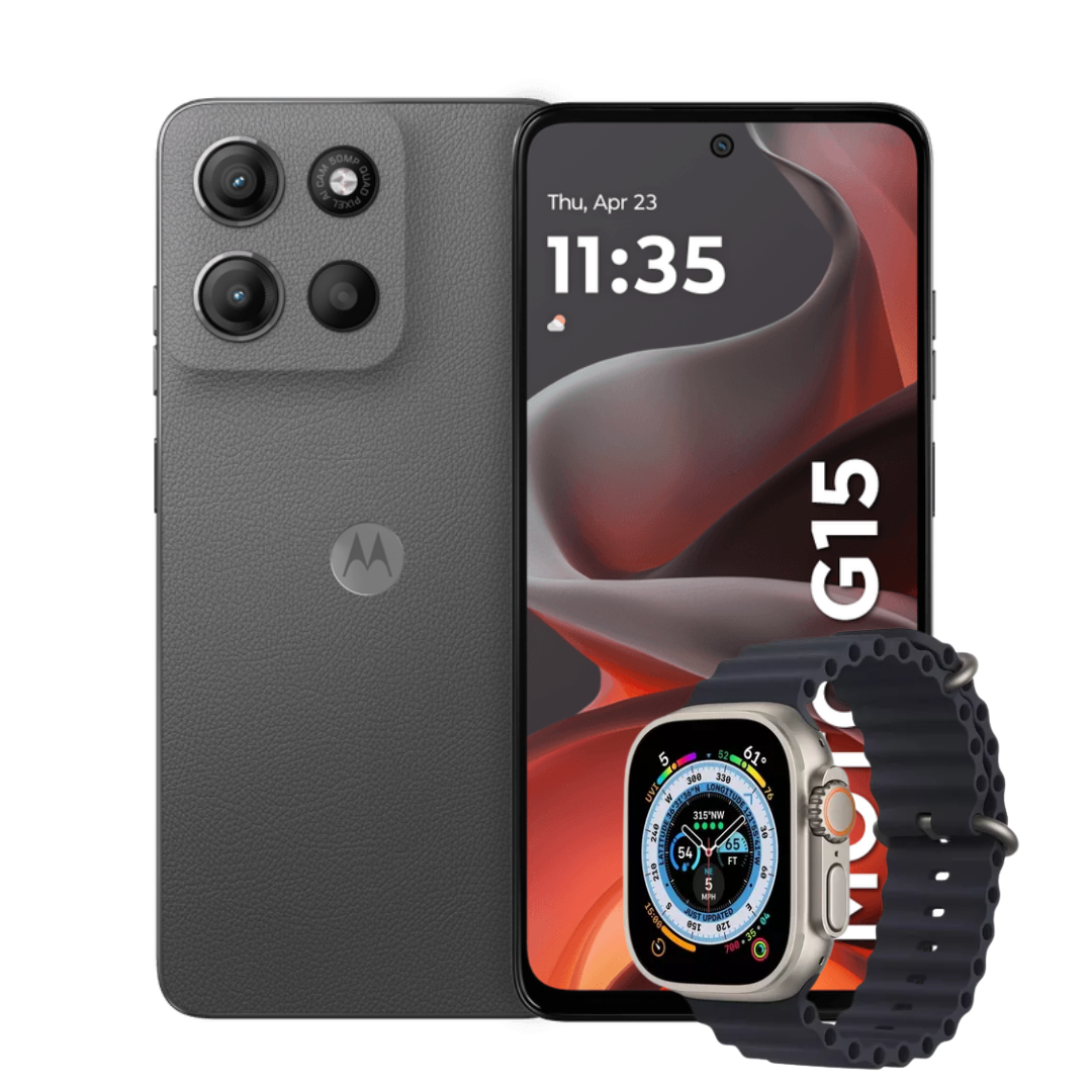 Motorola Moto G15 128GB | 4GB RAM + Reloj Smart Watch