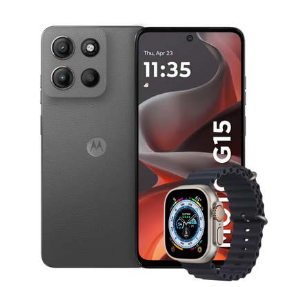 Motorola Moto G15 128GB | 4GB RAM + Reloj Smart Watch