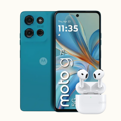 Celular Motorola Moto G75 256 GB | 8 GB Ram + AirPods 4ta Gen 1.1