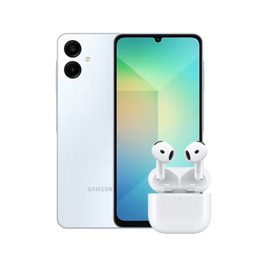 SAMSUNG GALAXY A06 128 GB + AUDÍFONOS INALÁMBRICOS
