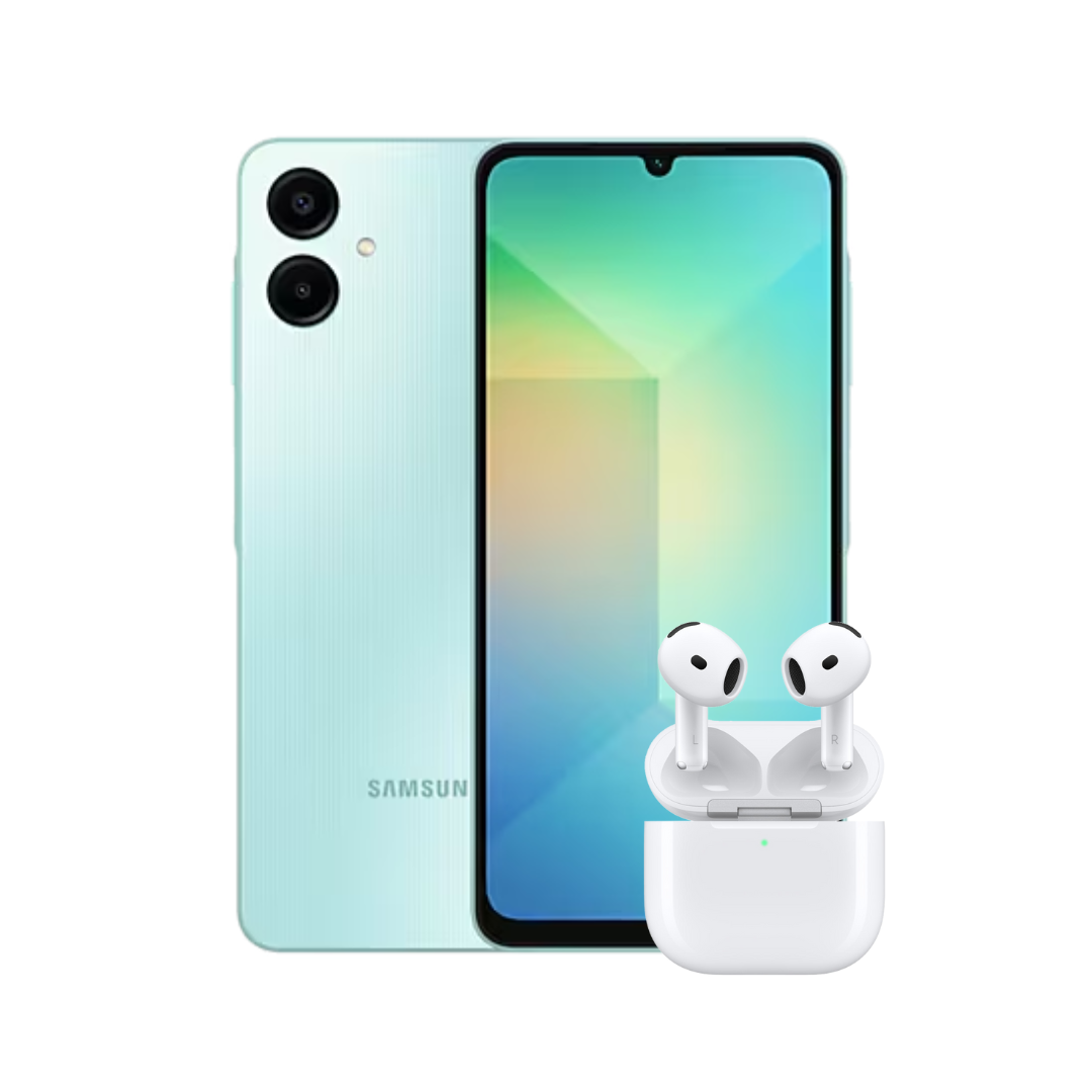 SAMSUNG GALAXY A06 128 GB + AUDÍFONOS INALÁMBRICOS
