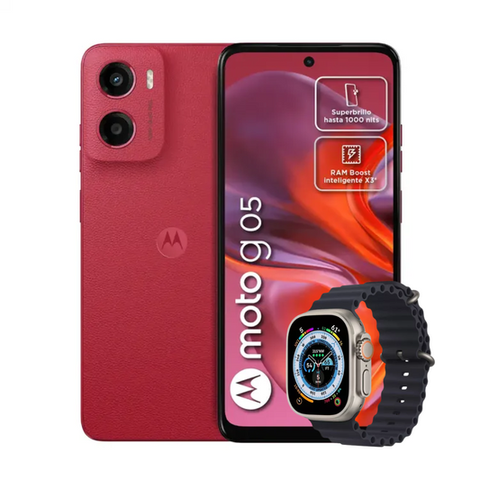 MOTO G05 128GB | 4GB RAM + RELOJ SMART WATCH