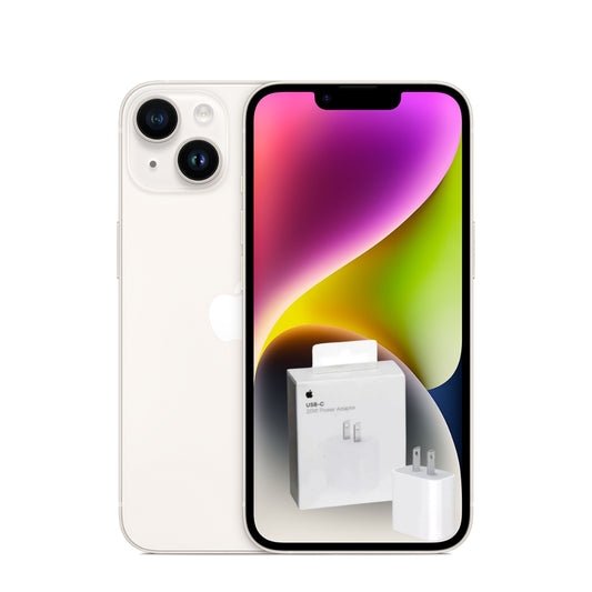 IPHONE 14 128GB BLANCO + ADAPTADOR ORIGINAL 20W