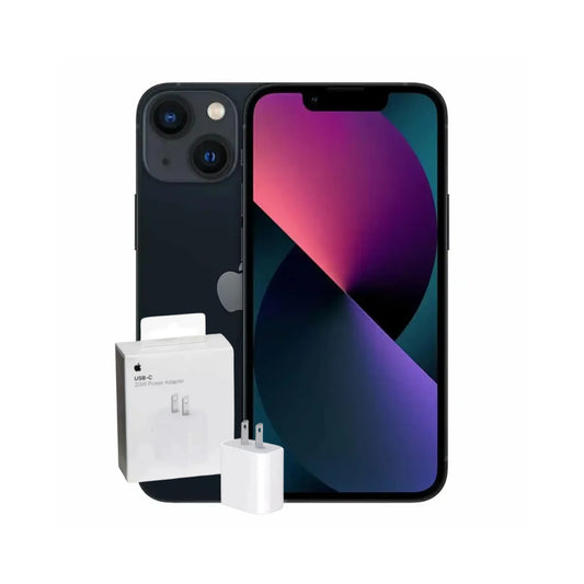 IPHONE 13 128 GB AZUL MEDIANOCHE + ADAPTADOR ORIGINAL 20W