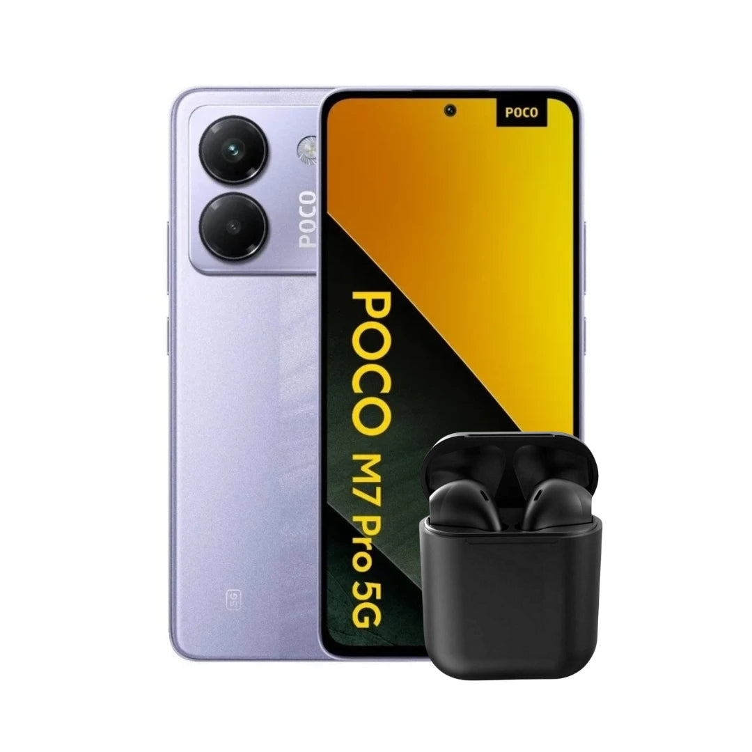XIAOMI POCO M7 PRO 5G 512GB 12GB RAM + AUDÍFONOS INALÁMBRICOS INPODS