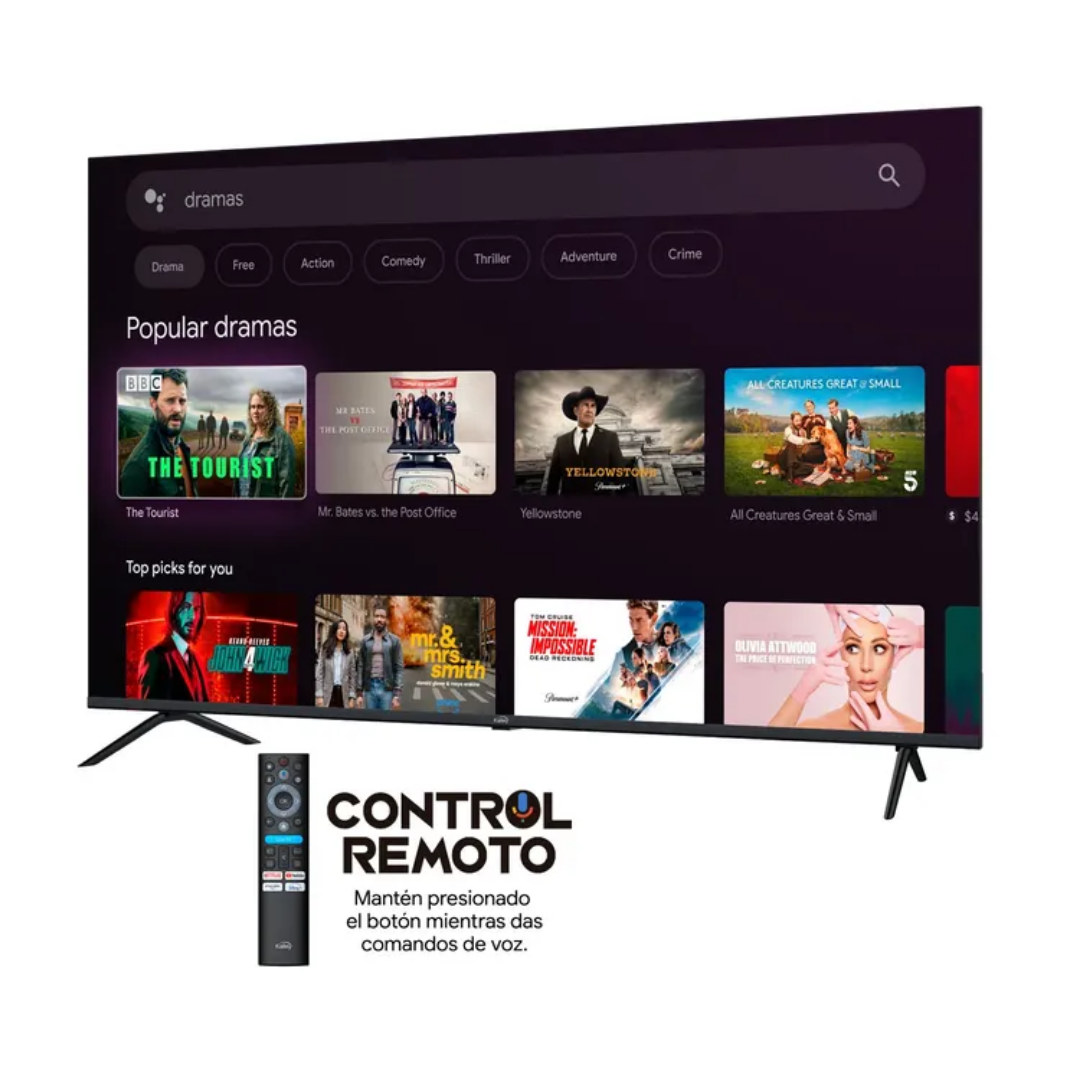 TELEVISOR KALLEY 50" 4K MAX UHD GOOGLE TV