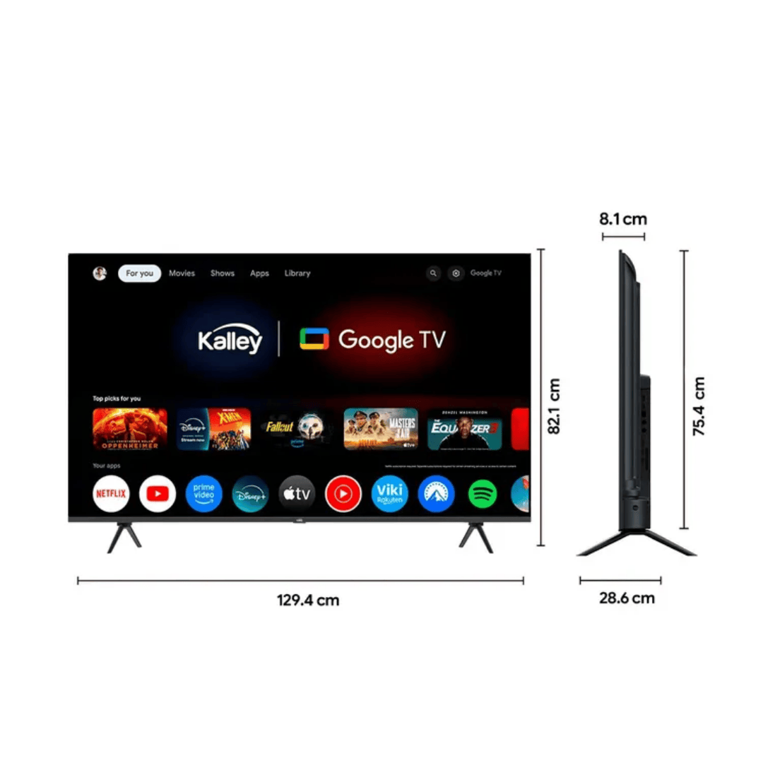 TELEVISOR KALLEY 58" 4K QLED GOOGLE TV