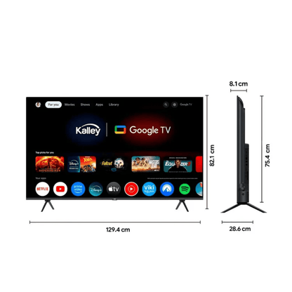 TELEVISOR KALLEY 58" 4K QLED GOOGLE TV