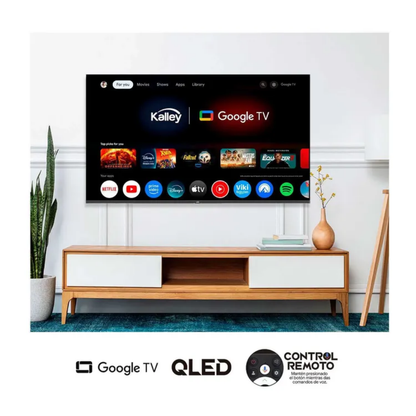 TELEVISOR KALLEY 58" 4K QLED GOOGLE TV