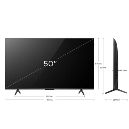 TELEVISOR TCL 50" P7K 4KUHD QLED GOOGLE TV