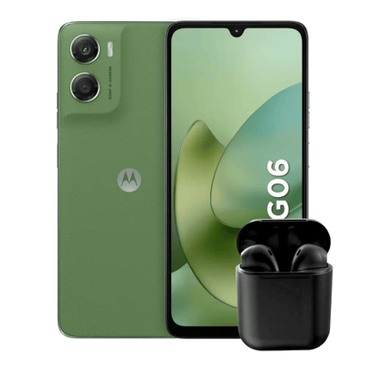 MOTO G06 128GB 4GB RAM + AUDÍFONOS INALÁMBRICOS INPODS