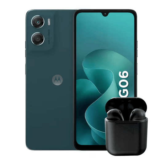 MOTO G06 128GB 4GB RAM + AUDÍFONOS INALÁMBRICOS INPODS