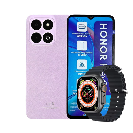 HONOR PLAY 9A 128GB | 4GB RAM MORADO + RELOJ SMART WATCH