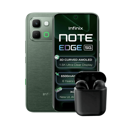 INFINIX NOTE EDGE 5G 256GB 8GB RAM + AUDÍFONOS INALÁMBRICOS INPODS