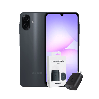 SAMSUNG GALAXY A07 128GB 4GB RAM + ADAPTADOR SAMSUNG ORIGINAL 25W