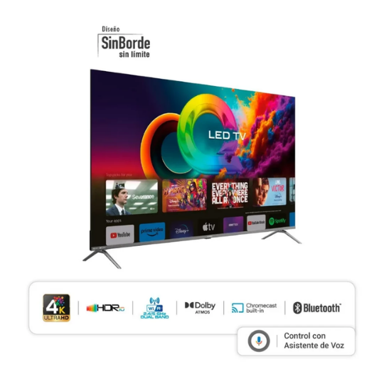 TELEVISOR HYUNDAI 60" GOOGLE TV SMART QLED TV