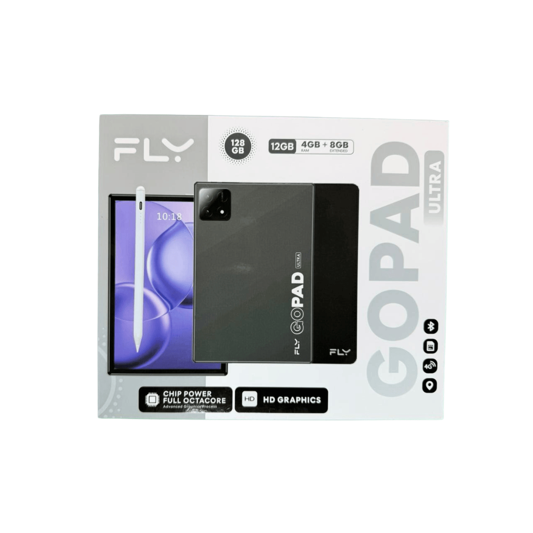 TABLET FLY GO PAD ULTRA 128GB 4GB RAM + 8GB EXTEND NEGRO