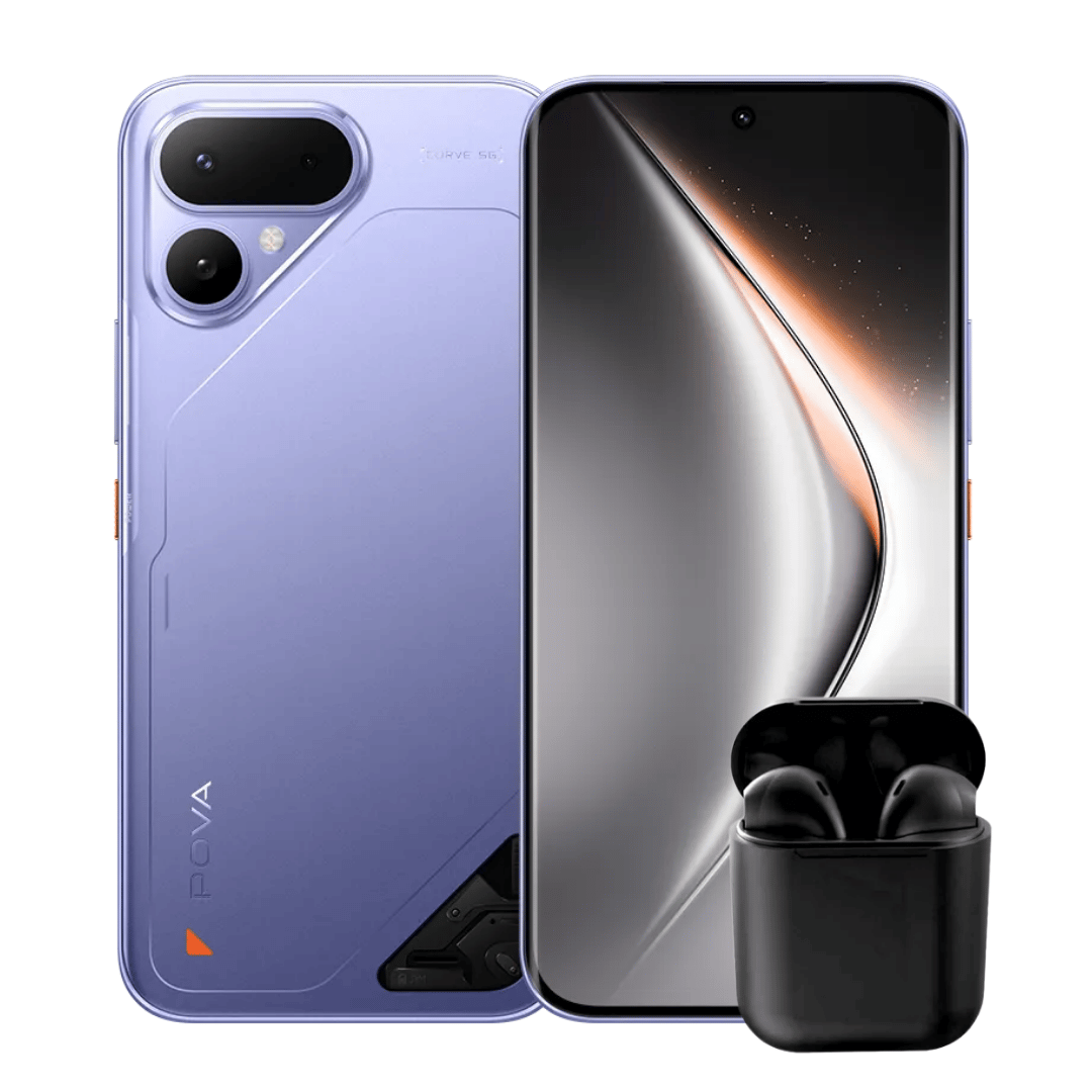 TECNO POVA CURVE 2 5G 256GB 8GB RAM + AUDÍFONOS INALÁMBRICOS INPODS