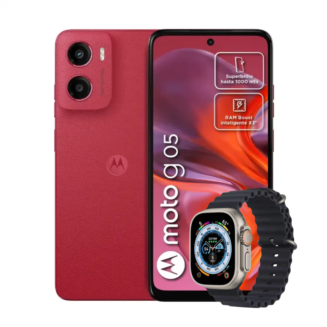 MOTO G05 256GB 4GB RAM + RELOJ SMART WATCH