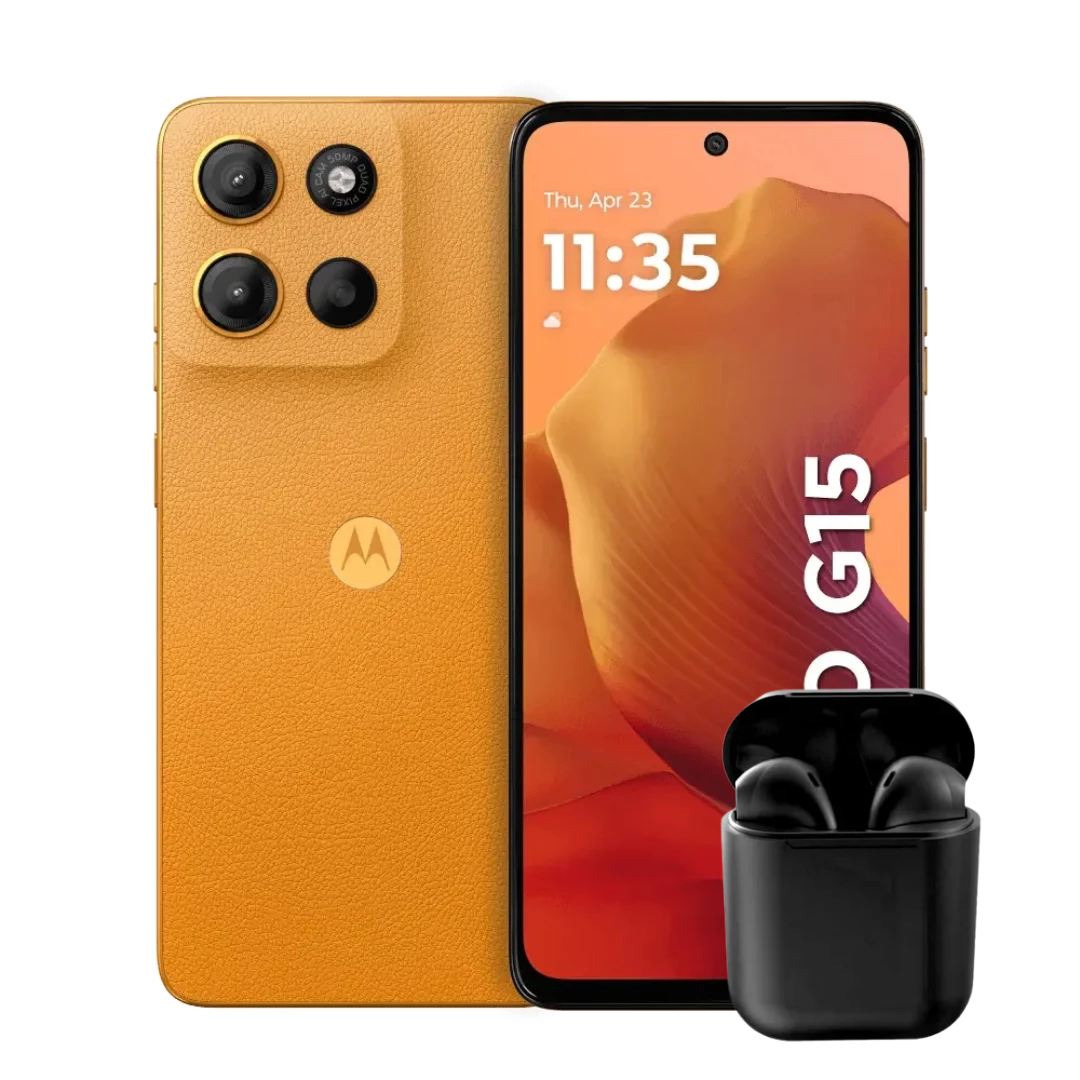MOTOROLA G15 512GB 4GB RAM + AUDÍFONOS INALÁMBRICOS INPODS